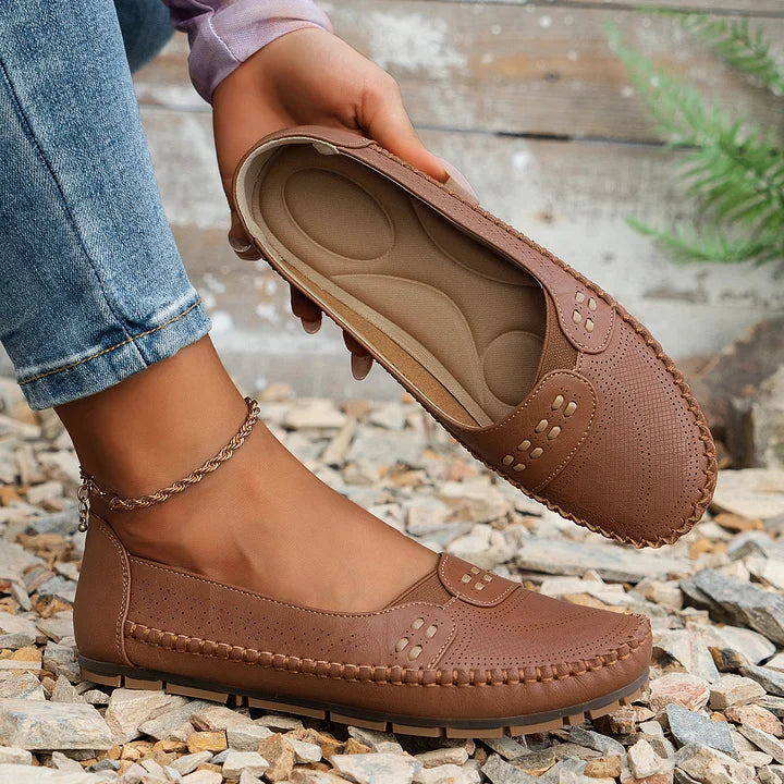 Berit | Dame Slip-On Loafers Med Luftpudesål