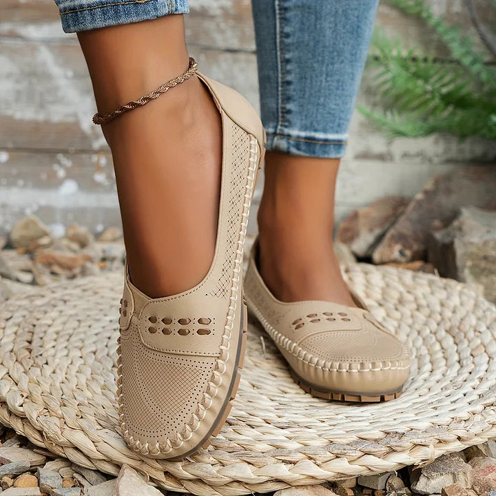 Berit | Dame Slip-On Loafers Med Luftpudesål