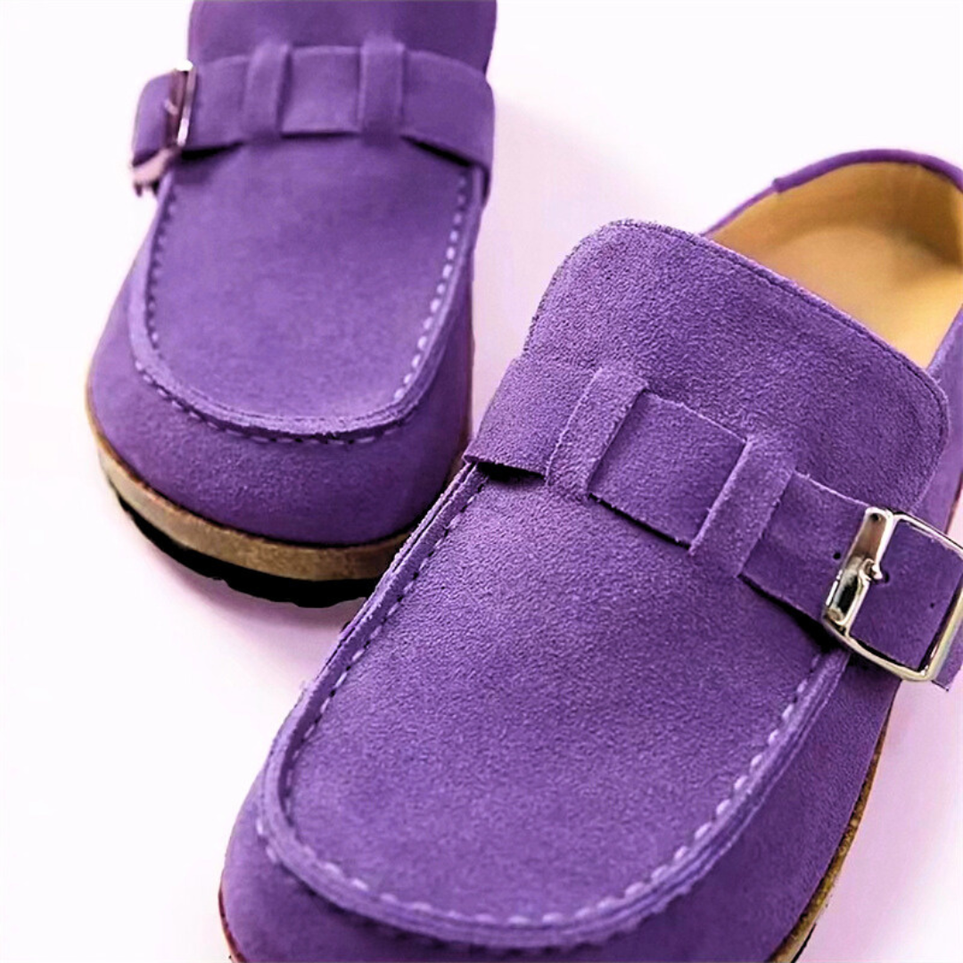 Melanie | Dame Loafers Med Spænde Og Lukkede Tå