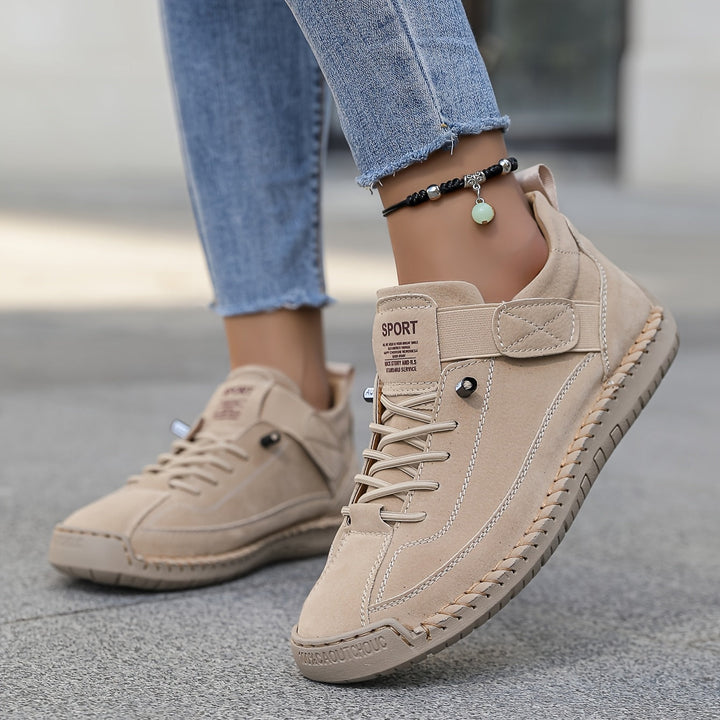 Pernille | Dame Snøre Platform Sneakers Med Chunky Sål