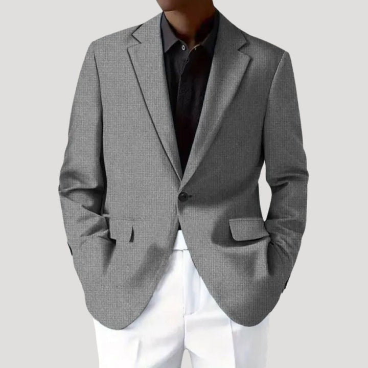 Bent | Herre Tekstureret Blazer Til Hverdagsbrug
