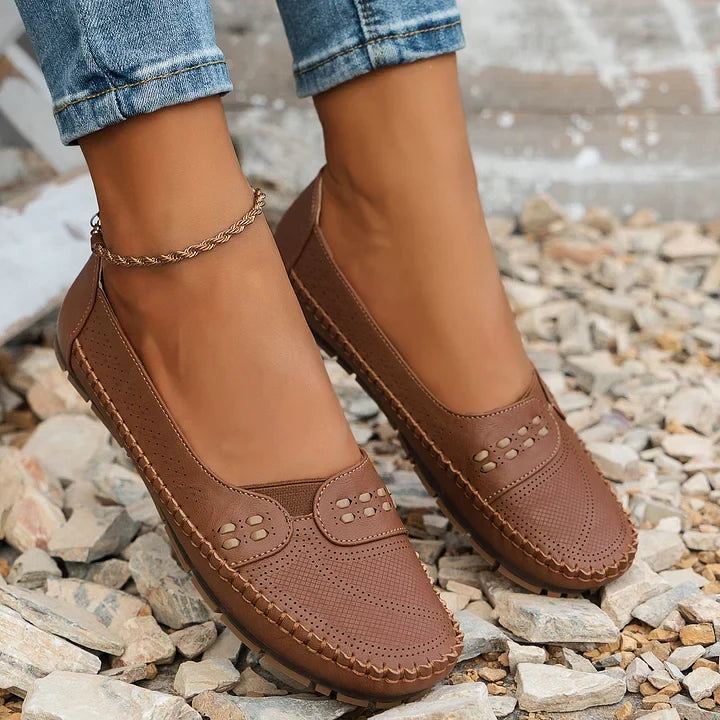 Berit | Dame Slip-On Loafers Med Luftpudesål