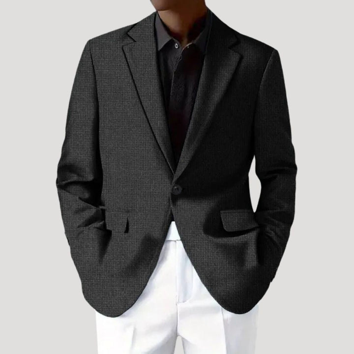 Bent | Herre Tekstureret Blazer Til Hverdagsbrug