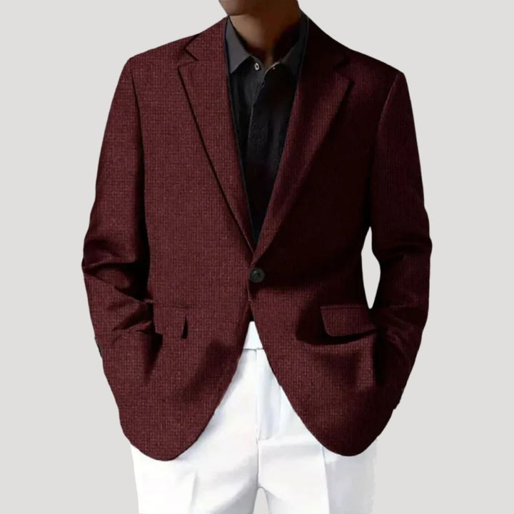 Bent | Herre Tekstureret Blazer Til Hverdagsbrug
