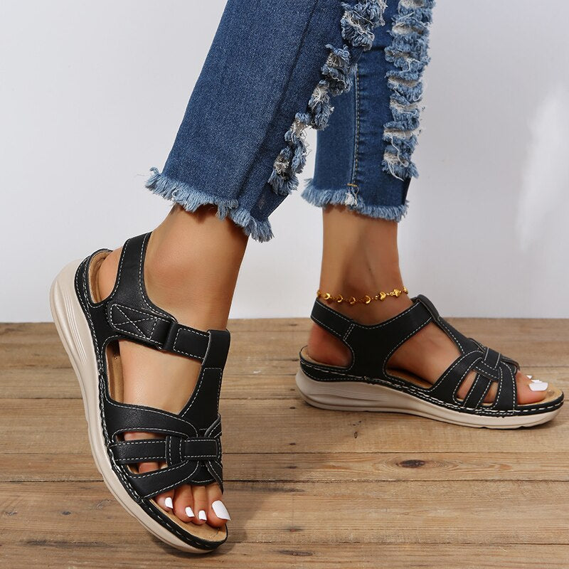 Trine | Kvinders Sandaler Sommer Slip-On Fodbed Walking