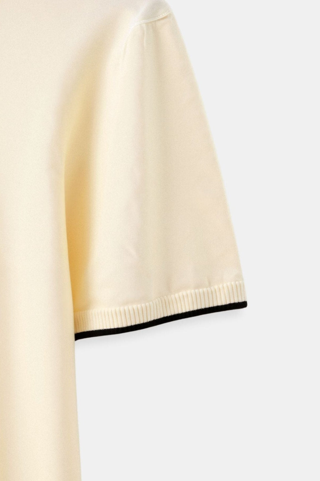 Henrik | Herre Strikket Polo T-shirt Med Korte Ærmer Og Kontrast Krave