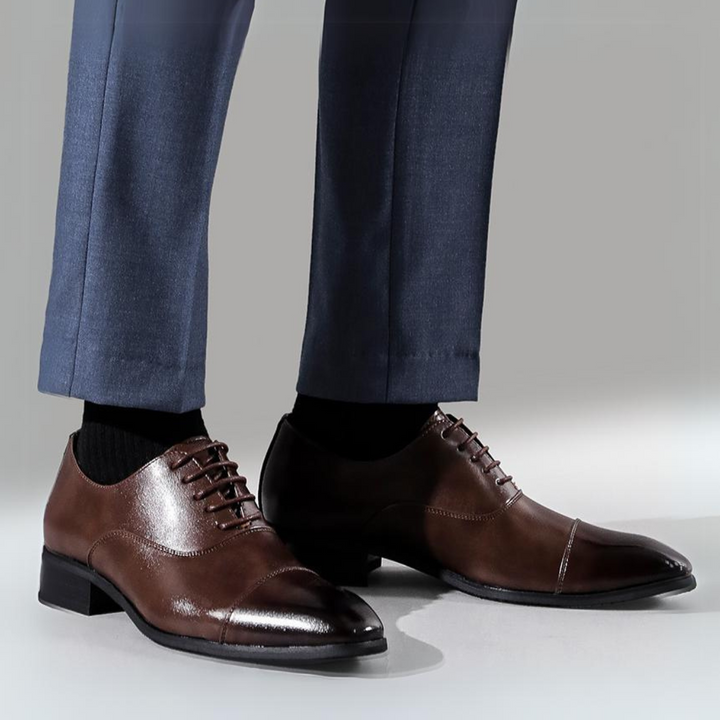 Steen | Herre Snøresko Forår Formelle Cap-Toe Glat