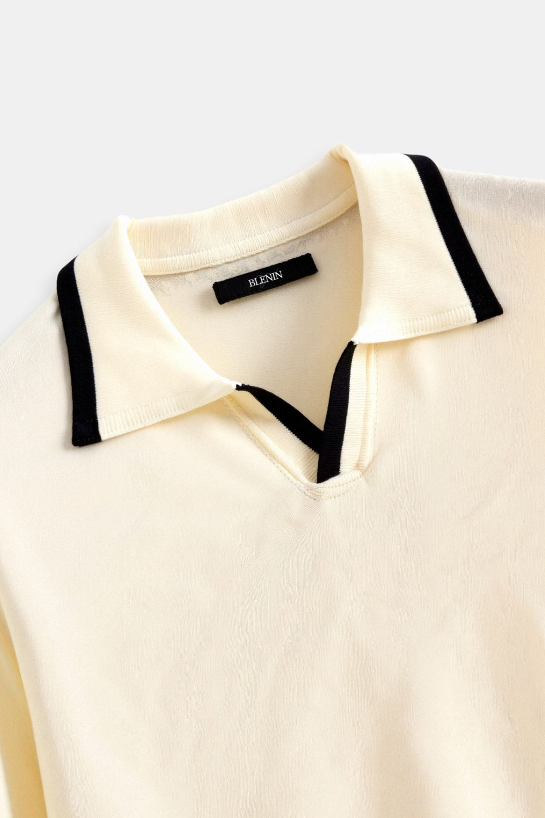 Henrik | Herre Strikket Polo T-shirt Med Korte Ærmer Og Kontrast Krave