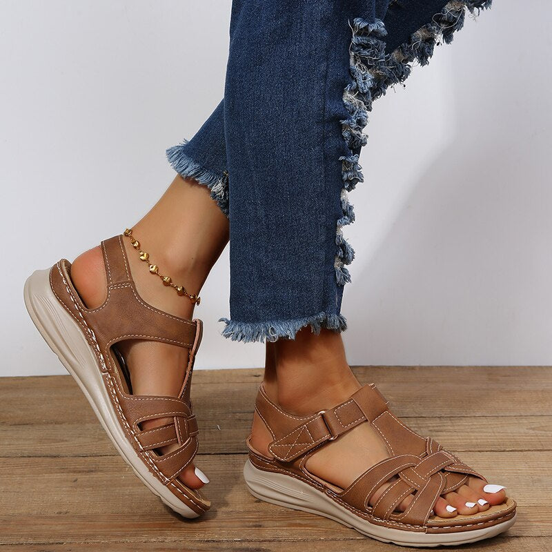 Trine | Kvinders Sandaler Sommer Slip-On Fodbed Walking
