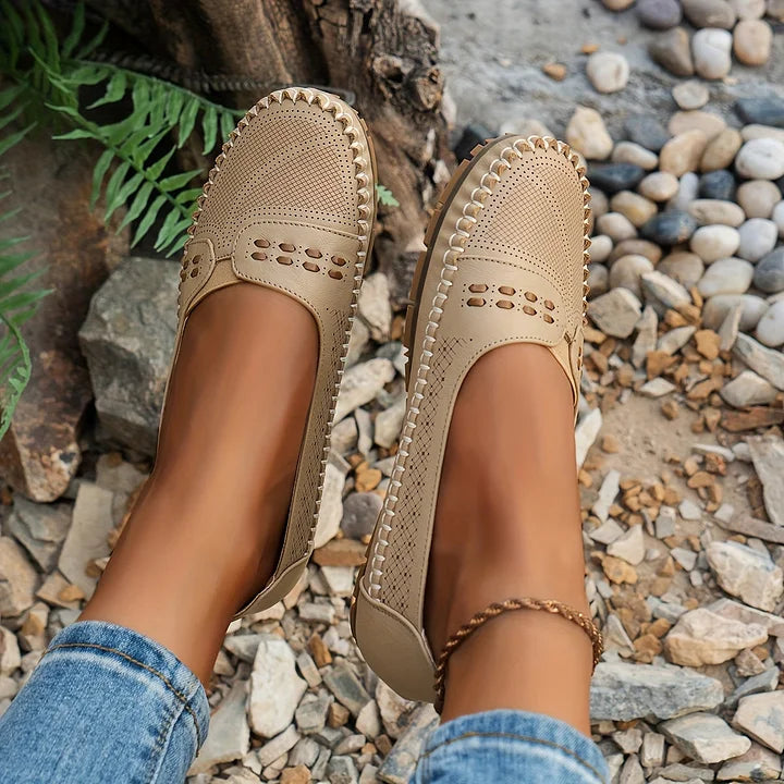Berit | Dame Slip-On Loafers Med Luftpudesål