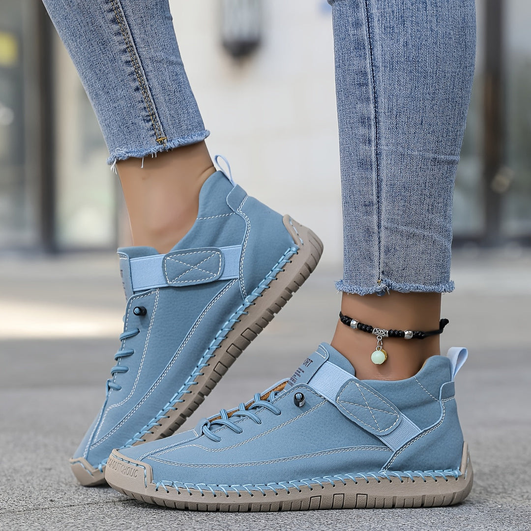 Pernille | Dame Snøre Platform Sneakers Med Chunky Sål