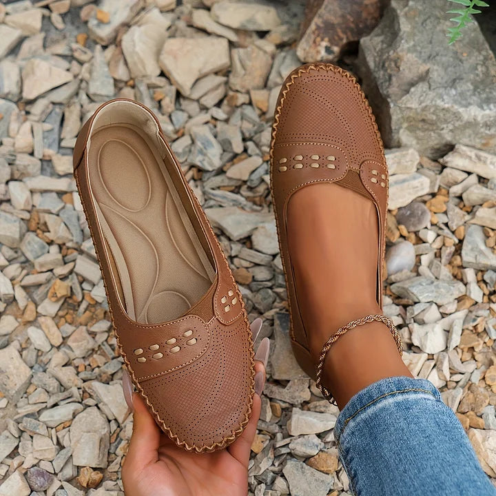Berit | Dame Slip-On Loafers Med Luftpudesål