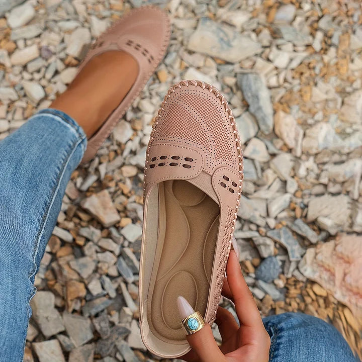 Berit | Dame Slip-On Loafers Med Luftpudesål