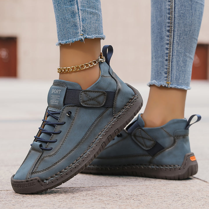 Pernille | Dame Snøre Platform Sneakers Med Chunky Sål