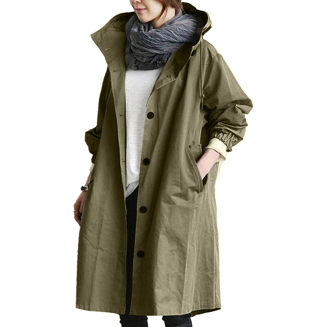 Birthe | Dame Vandtæt Trenchcoat Med Lang Pasform