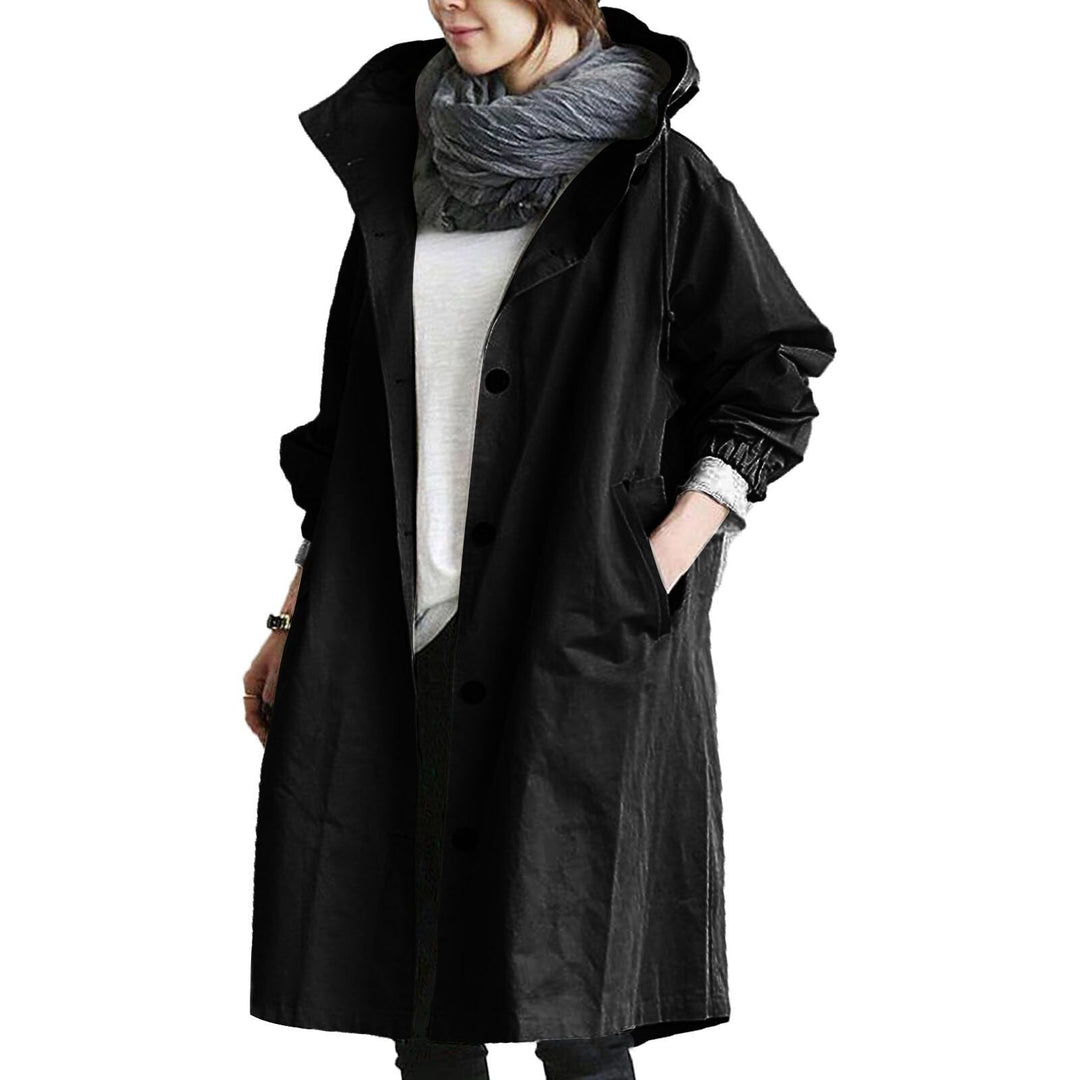 Birthe | Dame Vandtæt Trenchcoat Med Lang Pasform