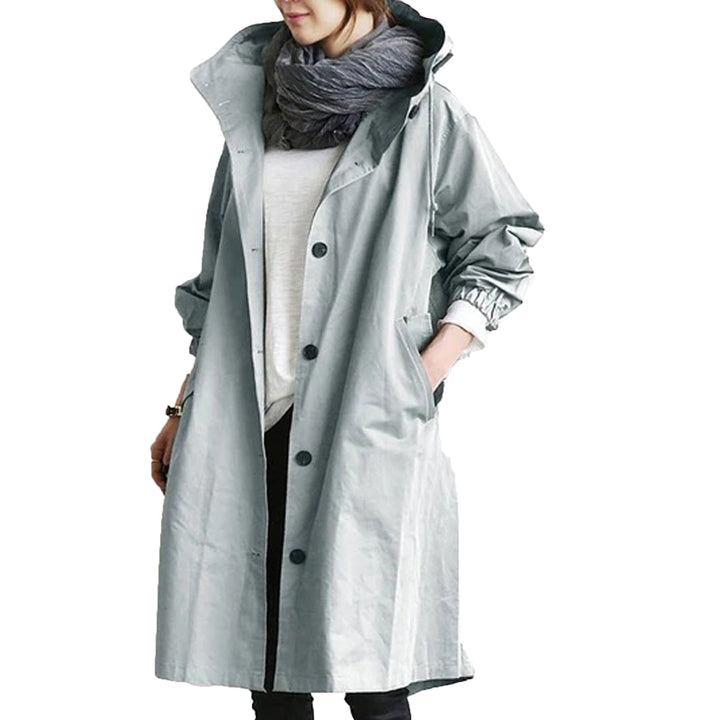 Birthe | Dame Vandtæt Trenchcoat Med Lang Pasform