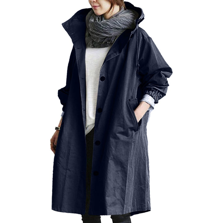 Birthe | Dame Vandtæt Trenchcoat Med Lang Pasform
