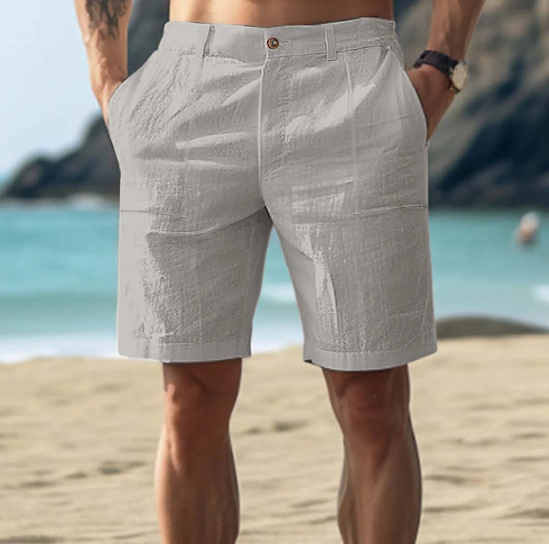 Per | Herre Casual Hør Shorts Til Sommer Og Strand
