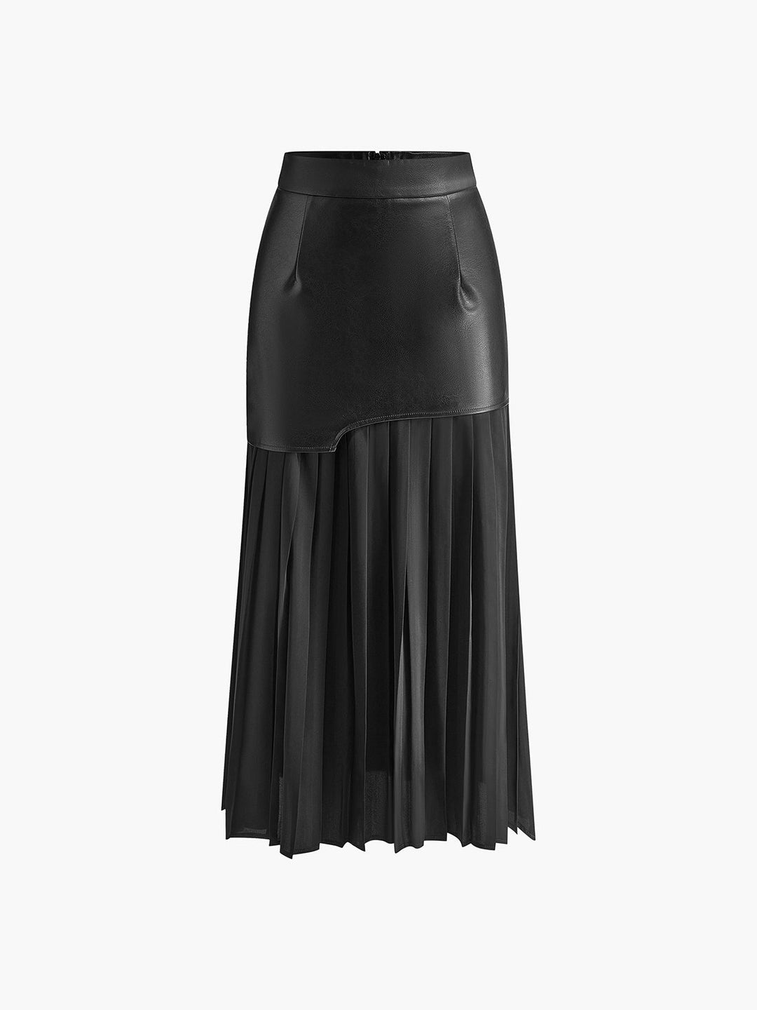 Astrid | Dame Midi Lang Nederdel Til Forår Med Asymmetrisk Design
