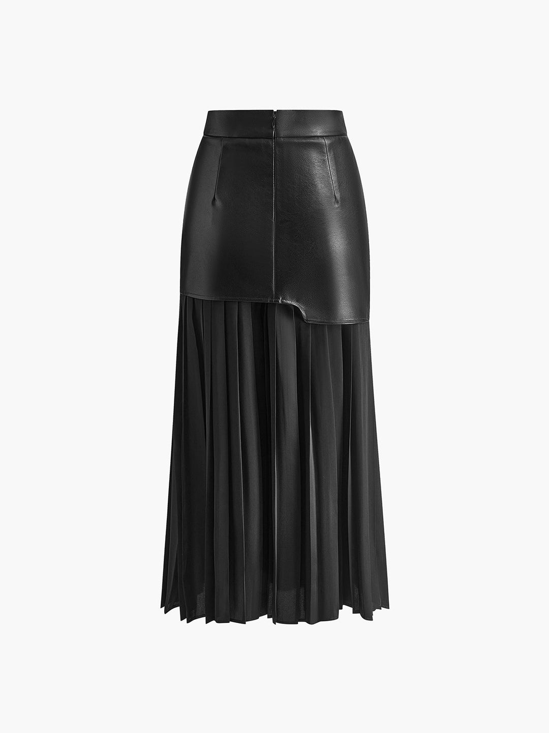 Astrid | Dame Midi Lang Nederdel Til Forår Med Asymmetrisk Design