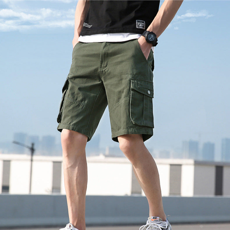 Knud | Herre Cargo Shorts Forår Bomuld Lommer Løs
