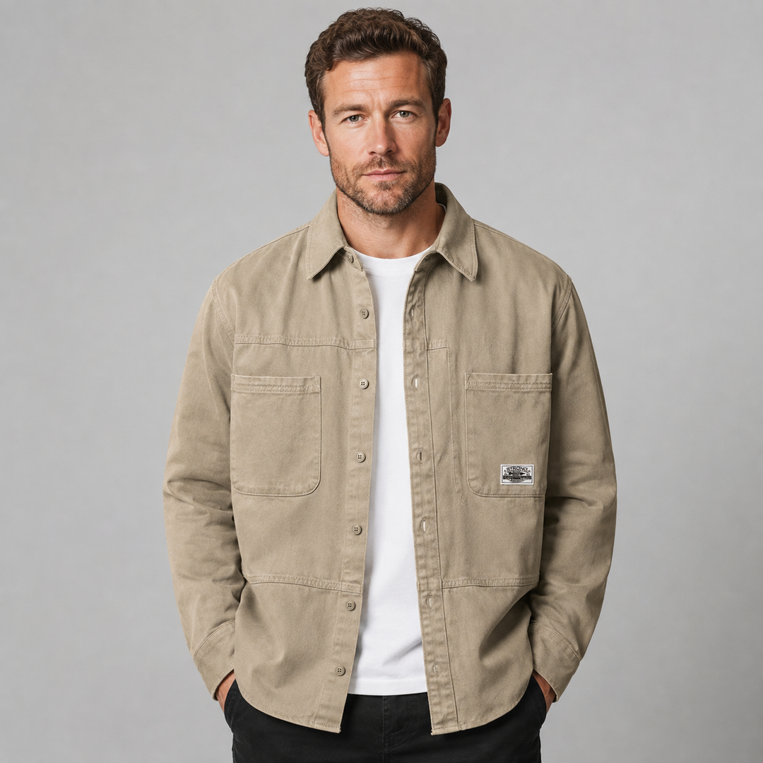 Flemming | Herre Overshirt Med Brystlommer Og Knapper