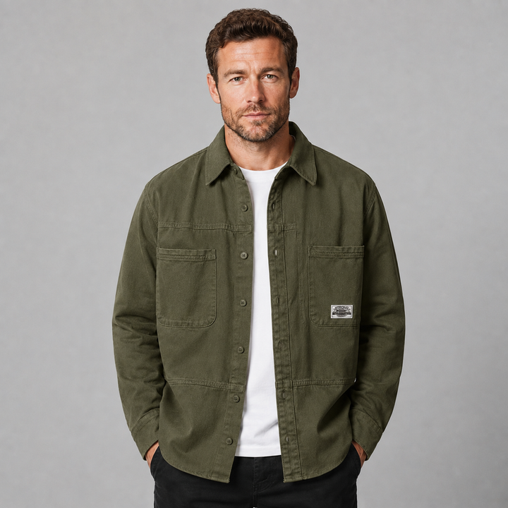 Flemming | Herre Overshirt Med Brystlommer Og Knapper