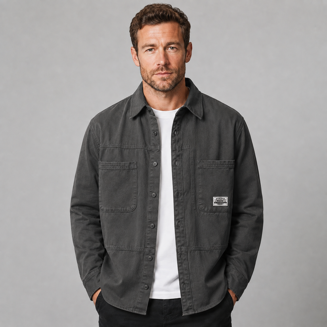 Flemming | Herre Overshirt Med Brystlommer Og Knapper