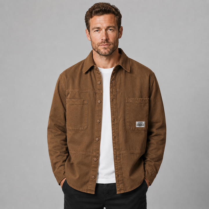 Flemming | Herre Overshirt Med Brystlommer Og Knapper