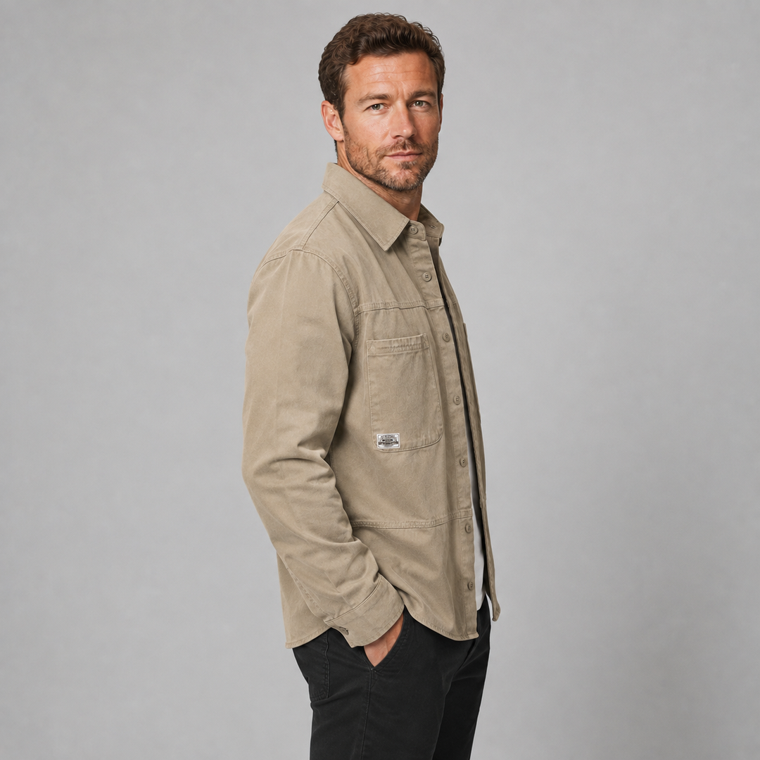 Flemming | Herre Overshirt Med Brystlommer Og Knapper