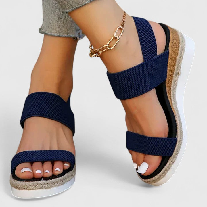 Bente | Kvinders Ortopædiske Sandaler Til Forår Med Elastiske Remme