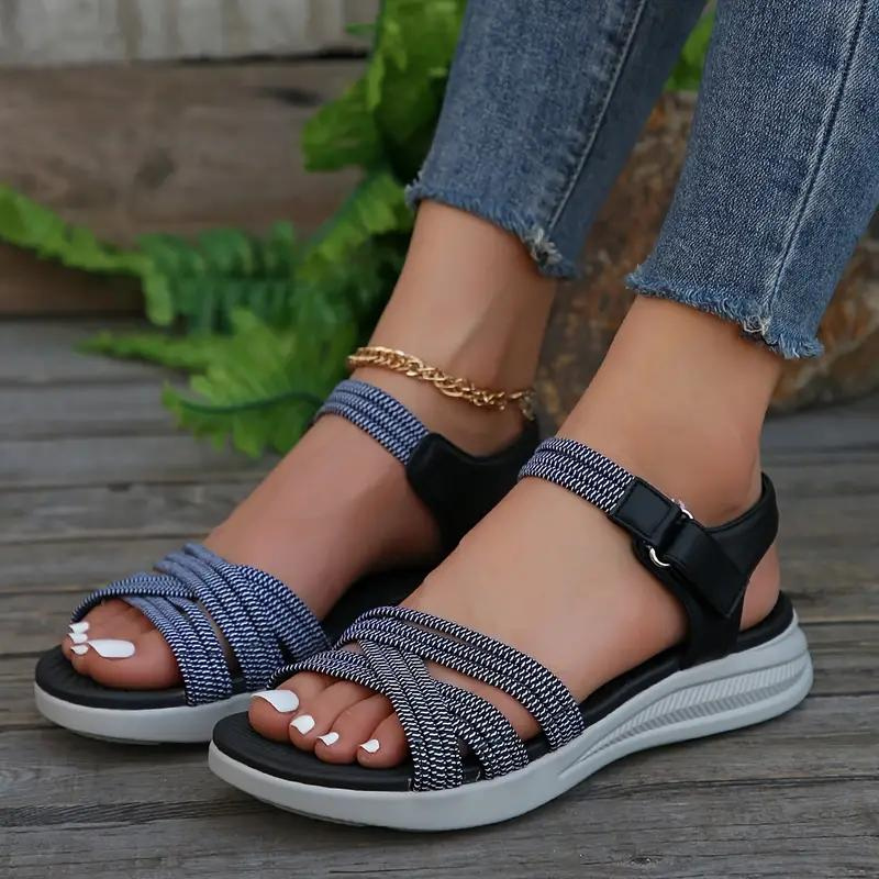 Lone | Kvinders Sandaler Med Elastiske Remme Og Ankelrem