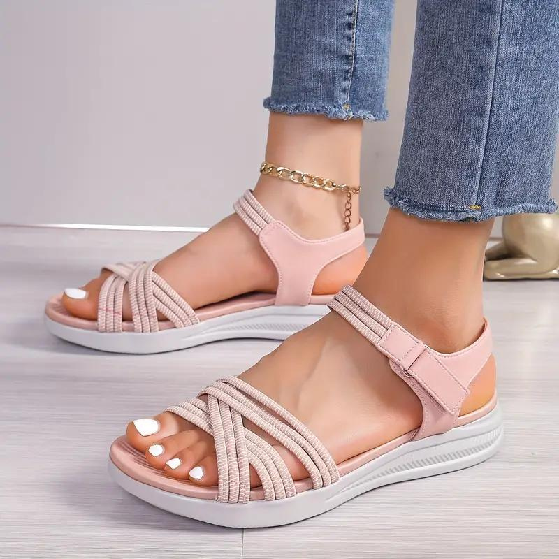 Lone | Kvinders Sandaler Med Elastiske Remme Og Ankelrem