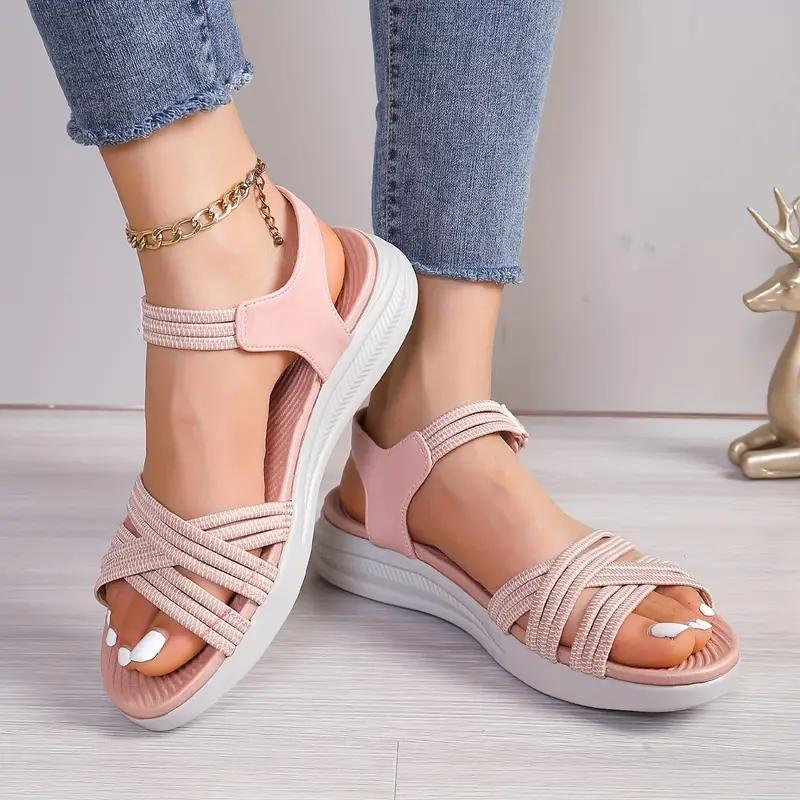 Lone | Kvinders Sandaler Med Elastiske Remme Og Ankelrem