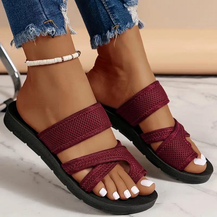 Asta | Kvinders Sandaler Forår Slip-On Slides Mesh Flade