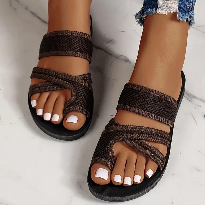Asta | Kvinders Sandaler Forår Slip-On Slides Mesh Flade
