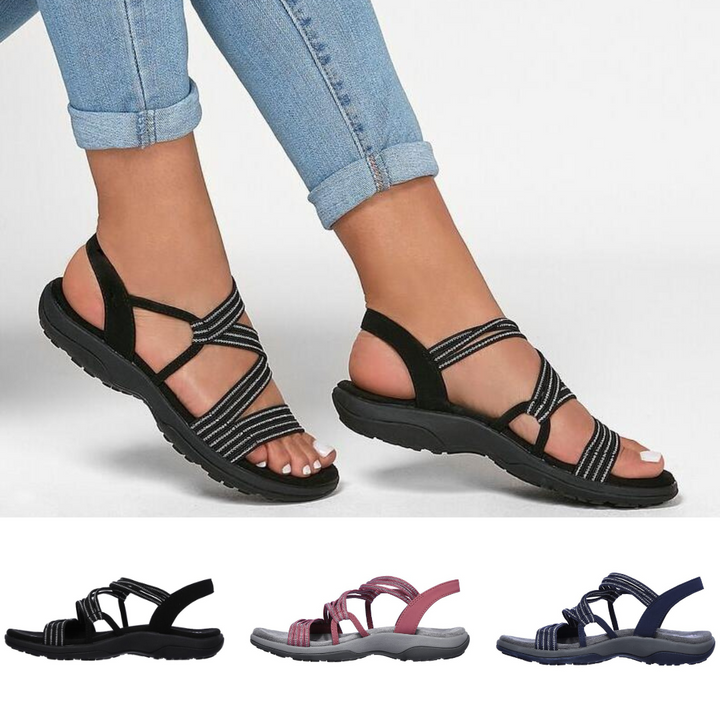 Lone | Kvinders Sandaler Forår Elastisk Rem Sport Polstret