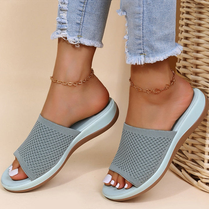 Dorte | Kvinders Sandaler Forår Slip-On Flade Åben Polstret