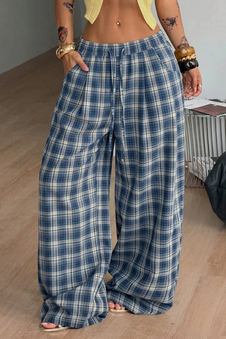 Henriette | Dame Wide-Leg Bukser Med Justerbar Snøretalje