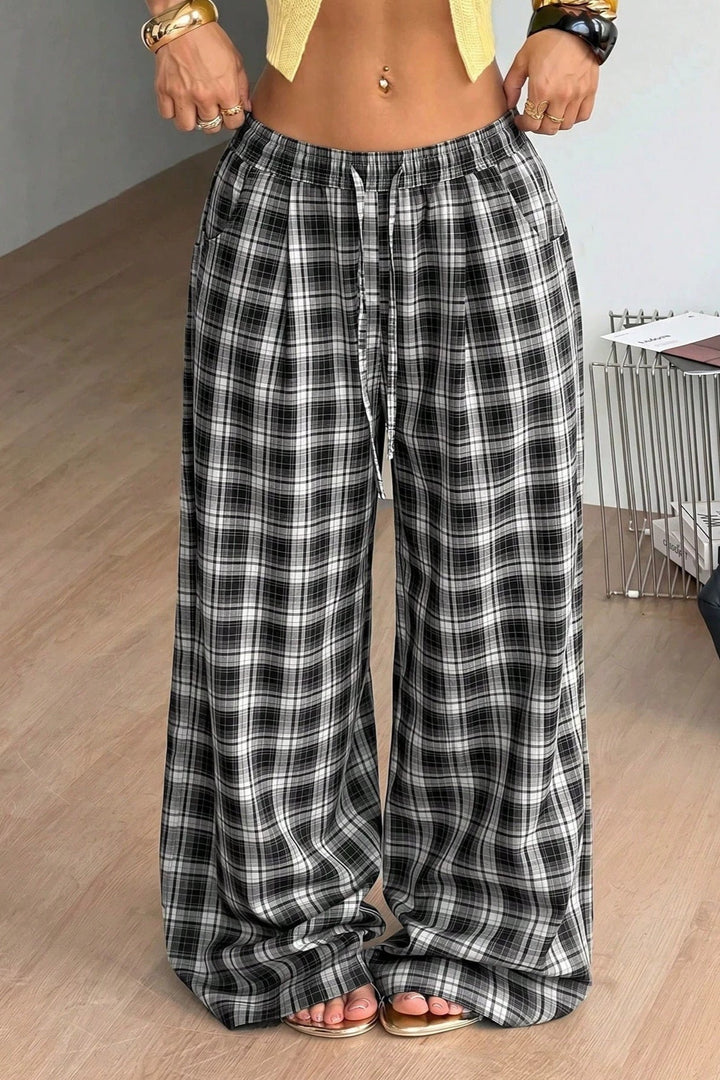 Henriette | Dame Wide-Leg Bukser Med Justerbar Snøretalje