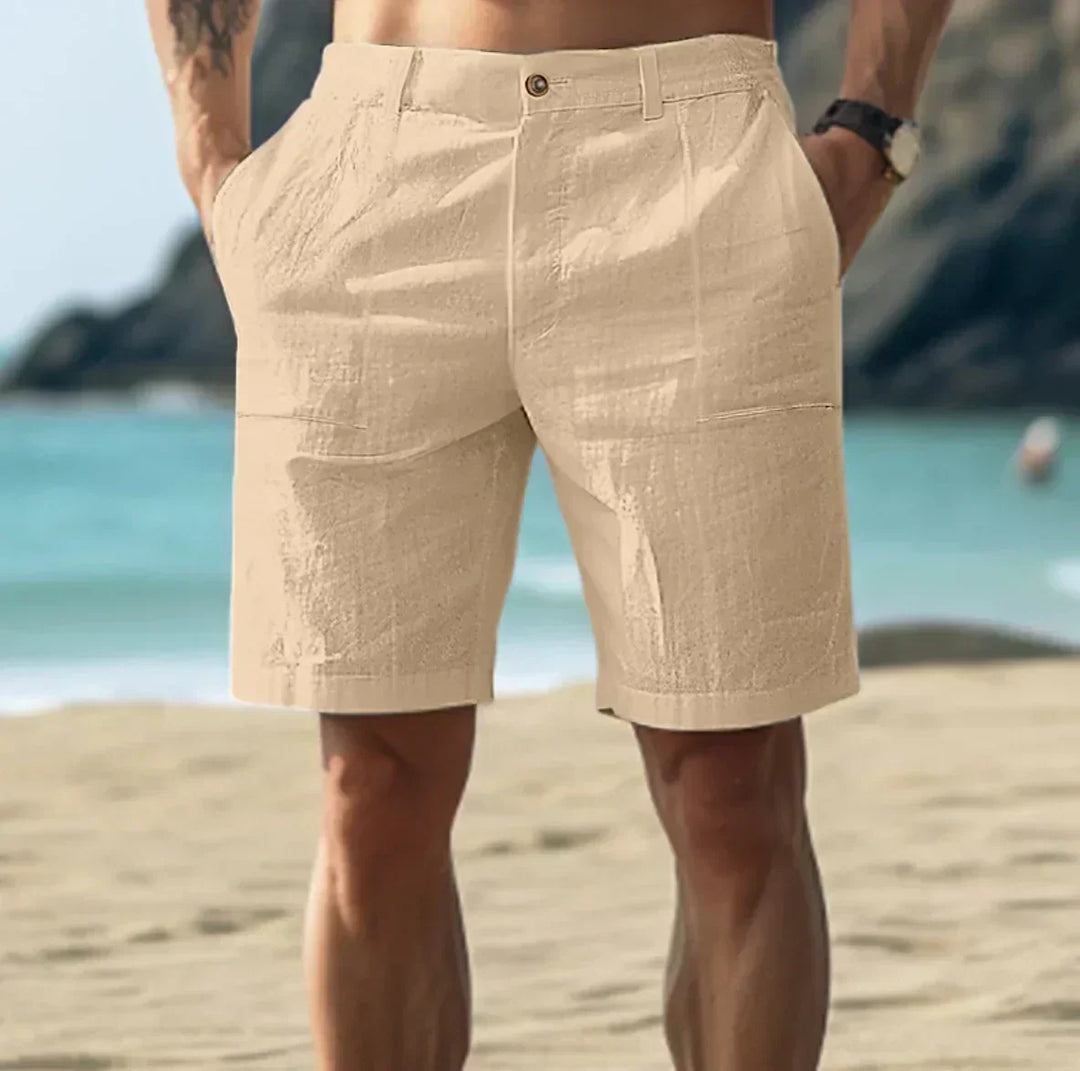 Per | Herre Casual Hør Shorts Til Sommer Og Strand