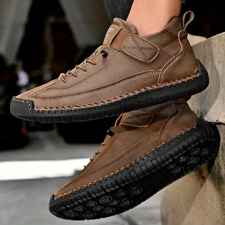 Pernille | Dame Snøre Platform Sneakers Med Chunky Sål