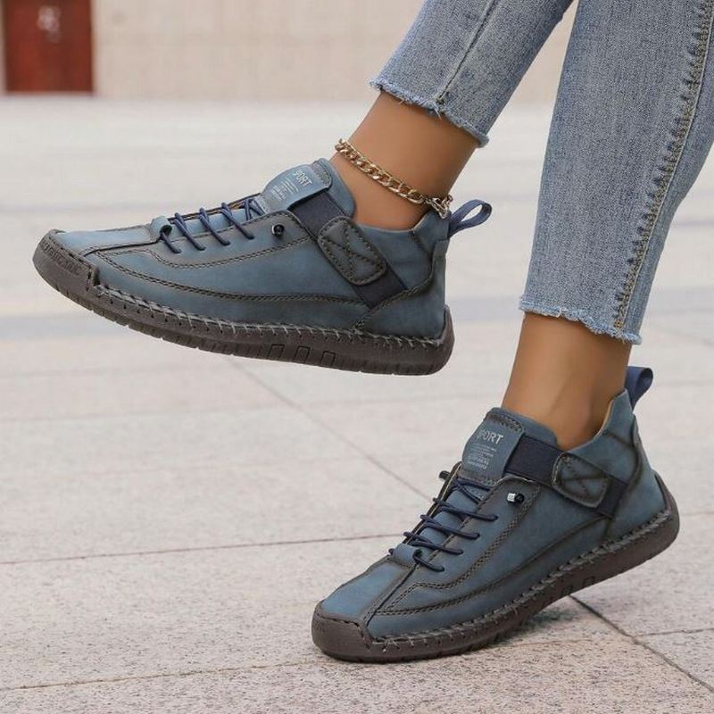 Pernille | Dame Snøre Platform Sneakers Med Chunky Sål