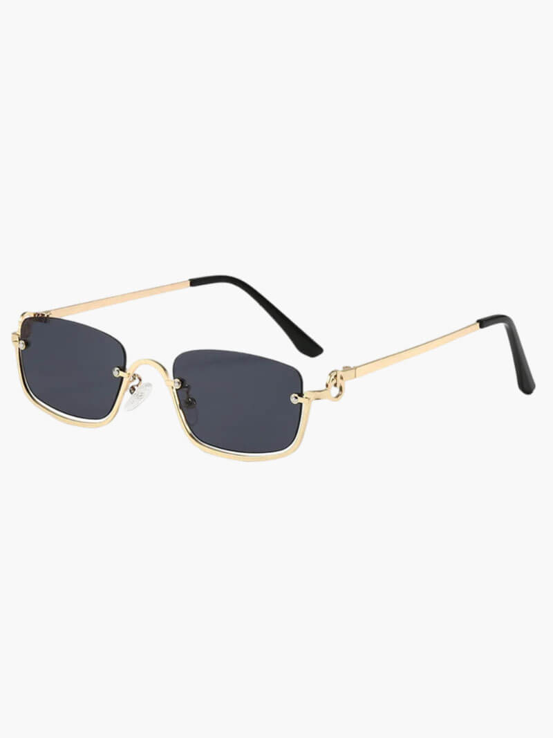 Rigmor | Dame Solbriller Forår Rimless Firkantede Guld