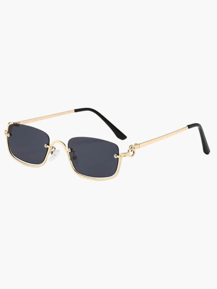 Rigmor | Dame Solbriller Forår Rimless Firkantede Guld