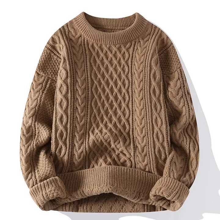 Vibeke | Dame Struktureret Sweater Med Rund Hals Til Forår