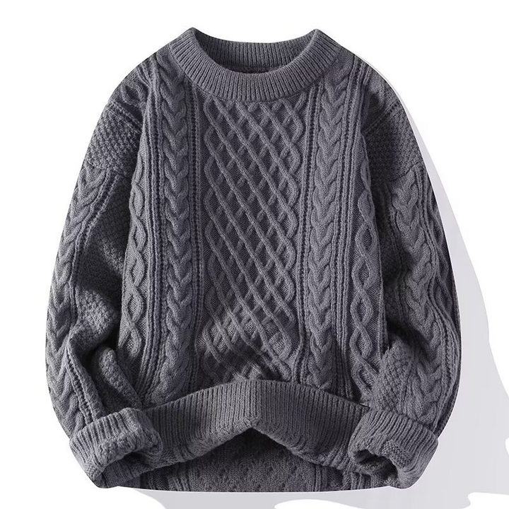 Vibeke | Dame Struktureret Sweater Med Rund Hals Til Forår