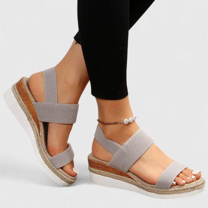 Bente | Kvinders Ortopædiske Sandaler Til Forår Med Elastiske Remme