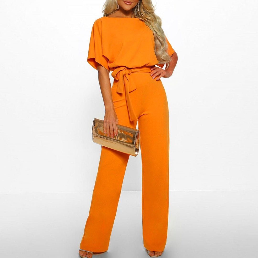 Elvira | Dame Elegant Jumpsuit med Bælte